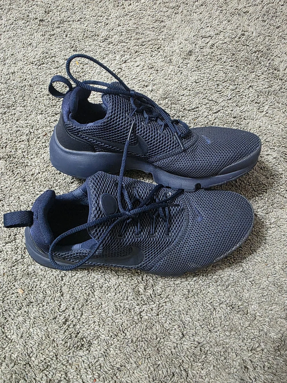 Nike Kids Navy Mesh Sneakers